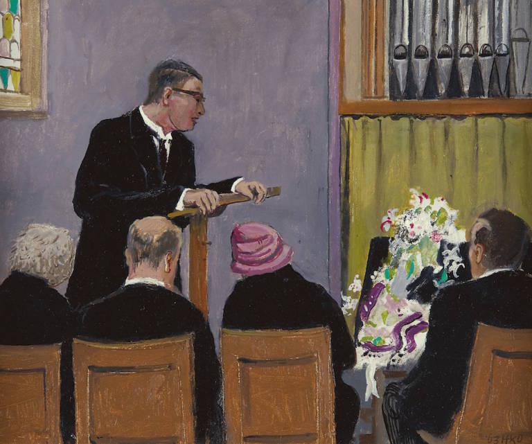 Schilderij van Kamerlingh Onnes De Herdenking